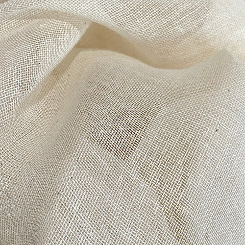 Unbleached 100% Cotton Cheesecloth, 60" Wide Sheer Loose-Weave By the Yard #DT-01
