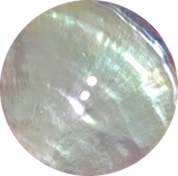 SALE $5.50 each, Natural Iridescent Mother of Pearl LARGE 1.75"  2-hole Button  44mm. #500010