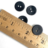 Black Velvet Agoya Shell 9/16" - 5/8" 2-hole Button, Pack of 8 for $7.20   #1206