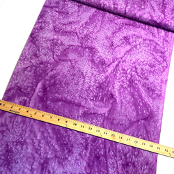 7/8 YD. PIECE, Purple Orchid Artisan Salt Dye/Tie Dye Rayon Challis from India,  #HB-275