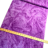 7/8 YD. PIECE, Purple Orchid Artisan Salt Dye/Tie Dye Rayon Challis from India,  #HB-275