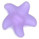 Re-Stocked, Purple Lavender Starfish Recycled Tumbled "Sea Glass" Button 1.25"  #209