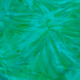 Emerald Teal Jungle Abstract Hand-Dyed Rayon Challis, By the Yard  #HB-267