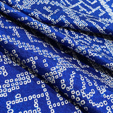 Navy Blue Overall Shibori Faux Patchwork Vintage Kimono Silk from Japan By the Yard #431