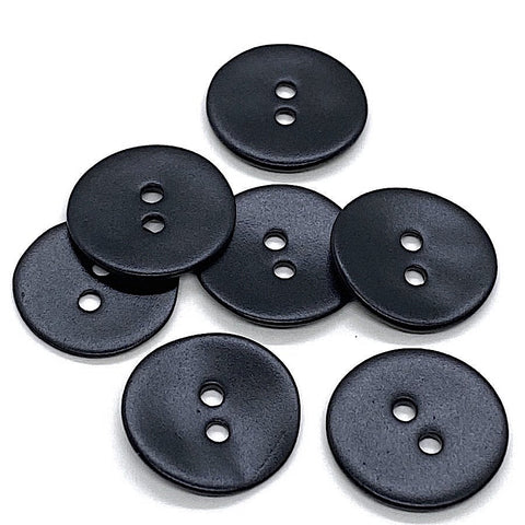 Re-Stocked, Black Velvet Agoya Shell 5/8" 2-hole Button, Pack of 8 for $7.20   #1206
