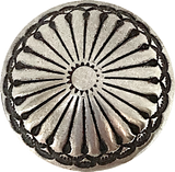 Re-Stocked, Desert Aster 1.25" Large Nickel Silver SCREW BACK Southwest Concho 1-1/4"  #SW-59