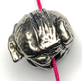 Armadillo Pewter Bead from Green Girl Studios 5/8"  #G-138