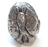 Armadillo Pewter Bead from Green Girl Studios 5/8"  #G-138