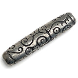 "Mystic" Pewter Bead from Green Girl Studios 1-5/8" Tube  #G-143