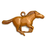 Brown Horse Running CHARM 7/8" by Susan Clarke Originals  #SC-984