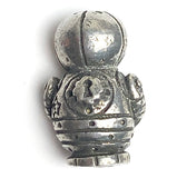 Robot Friend Pewter Bead from Green Girl Studios 3/4"  #G-170