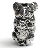 Koala and Baby Pewter Bead from Green Girl Studios 13/16"  #G-177