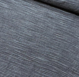 Re-Stocked, Charcoal/Dusty Teal Striations Cotton Woven from India, By the yard  #CHL047