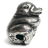 Platypus Pewter Bead from Green Girl Studios 3/4"  #G-179