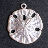 Sand Dollar CHARM 5/8" Pearly, by Susan Clarke Originals  #SC-919