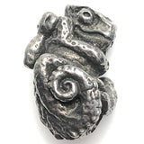 Chameleon Pewter Bead from Green Girl Studios 13/16"  #G-112