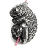 Chameleon Pewter Bead from Green Girl Studios 13/16"  #G-112