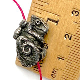 Chameleon Pewter Bead from Green Girl Studios 13/16"  #G-112