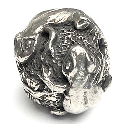 Gecko Ball Pewter Bead from Green Girl Studios 5/8"  #G-124