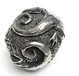 Gecko Ball Pewter Bead from Green Girl Studios 5/8"  #G-124