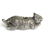 Cat Pewter Bead from Green Girl Studios 1"  #G-118