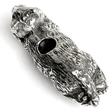 Cat Pewter Bead from Green Girl Studios 1"  #G-118