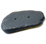 Large Black Beach Stone Button, Ocean-Tumbled 1-3/4"  #BCH-17