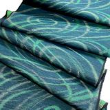 Green Swirls Heavier Weight Vintage Japanese Wool/Silk/Poly By the Yard  #146
