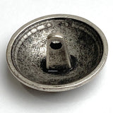 Clover Field Button, 15/16" Silver from JHB/Spain, Metal with Shank Back #FJ-142