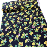 Lemon and Sloth from Japan, Cotton/Linen Lightweight Canvas 42" Wide By the Yard