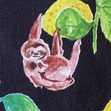 Lemon and Sloth from Japan, Cotton/Linen Lightweight Canvas 42" Wide By the Yard