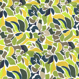 Greens Abstract Cotton Print from India, 1 Yard Piece #LB-35