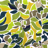 Greens Abstract Cotton Print from India, 1 Yard Piece #LB-35