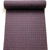 Woven Rectangles on Plum Vintage Lightweight Kimono Silk from Japan by the Yard, #362