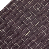 Woven Rectangles on Plum Vintage Lightweight Kimono Silk from Japan by the Yard, #362