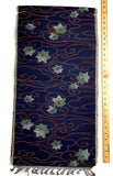 Still-Tied BOLT Echigo Maple Leaves Ikat, Quite Old Handwoven Kimono Silk from Japan,  #364