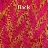 Hot Pink Magenta / Orange Chevrons Jacquard Cotton From India, By the Yard  #TK-36