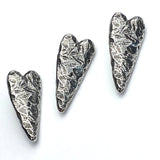 Re-Stocked, Heart Button from Green Girl Studios 15/16" Pewter  #G312