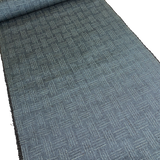 Steel-Blue-Charcoal Basket-Look Slashes Kimono Silk from Japan By the Yard #243