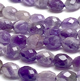 Amethyst Beads, 7.5mm Faceted Gemstone, Strand of ~50 Beads  #L-157