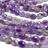 Amethyst Beads, 7.5mm Faceted Gemstone, Strand of ~50 Beads  #L-157