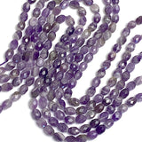 Amethyst Beads, 7.5mm Faceted Gemstone, Strand of ~50 Beads  #L-157