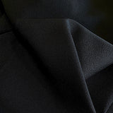 Solid Black/Darkest Blue-Black Vintage Kimono Silk Crepe from Japan 14" x 5 Yard PIECE #461