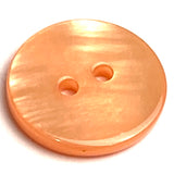 Orange Peach River Shell 11/16" 2-hole 18mm Button, #1794