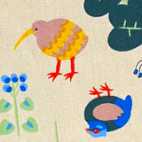 Flower Garden Birds Cotton from Japan, Lightweight Oxford Canvas 43" Wide By the Yard  #KTF-07A