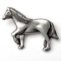 Pewter Horse from Danforth Pewter, 1.25" 31mm Shank Back Button  #DN-130