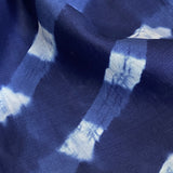 SALE, Blue/White Shibori Squares Silk/Cotton from India By the Yard # TK-53