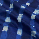 SALE, Blue/White Shibori Squares Silk/Cotton from India By the Yard # TK-53