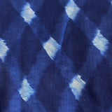 Blue/White Shibori Squares Silk/Cotton from India By the Yard # TK-53