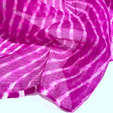 Sale, Hot Pink Sheer Chiffon Whisper-Light Kota Doria 'Plaid' from India By the Yard  #TK-57